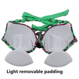 Beach Babe Push Up Halter Bikini Set