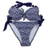 Beach Babe Push Up Halter Bikini Set