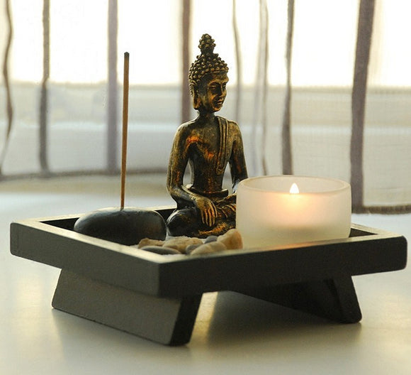 Buddha Candle Holder & Incense Burner