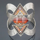 Festival Act Arrowhead Navajo Cuff Gemstone Bracelet