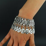 Intuition Silver Coins Bohemian Bracelet
