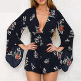 Butterfly Girl Floral Romper