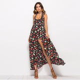 Reaching New Heights Floral Romper Maxi Dress