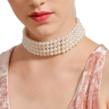 High Society Multi-layer Pearl Jewelry Choker Necklace