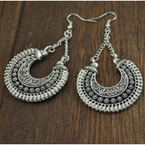 Happiness Vintage Silver Rope Wrap Earrings